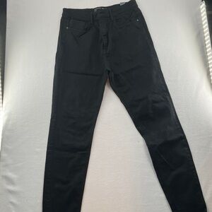 Stradivarius Men's Jet Black Skinny Jeans